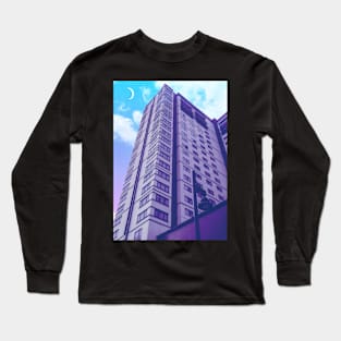 Building Vaporwave aesthetic Long Sleeve T-Shirt